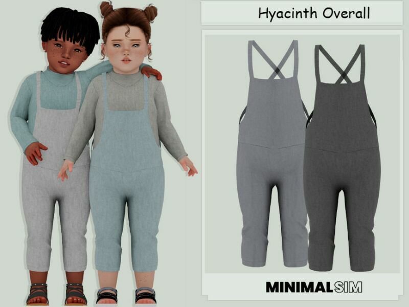 Minimalsim Hyacinth Overall By Couquett 1 Minimalsim Hyacinth Overall By Couquett Sims 4 CC