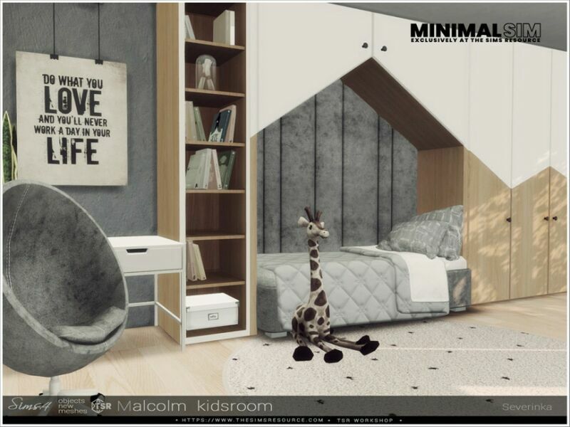 Minimalsim – Malcolm Kidsroom By Severinka_ 5 sims 4 cc minimalsim malcolm kidsroom by severinka 2