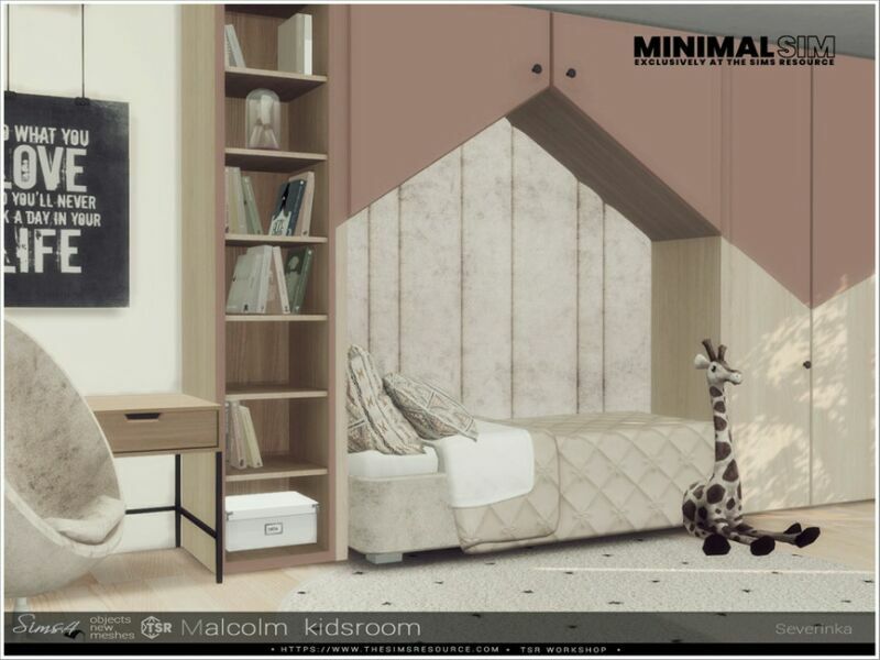 Minimalsim – Malcolm Kidsroom By Severinka_ 3 sims 4 cc minimalsim malcolm kidsroom by severinka 5