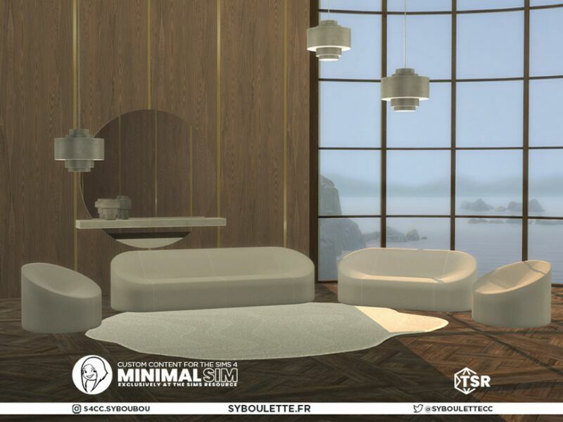 Minimalsim – Minimal LIV By Syboubou 3 sims 4 cc minimalsim minimal liv by syboubou 2