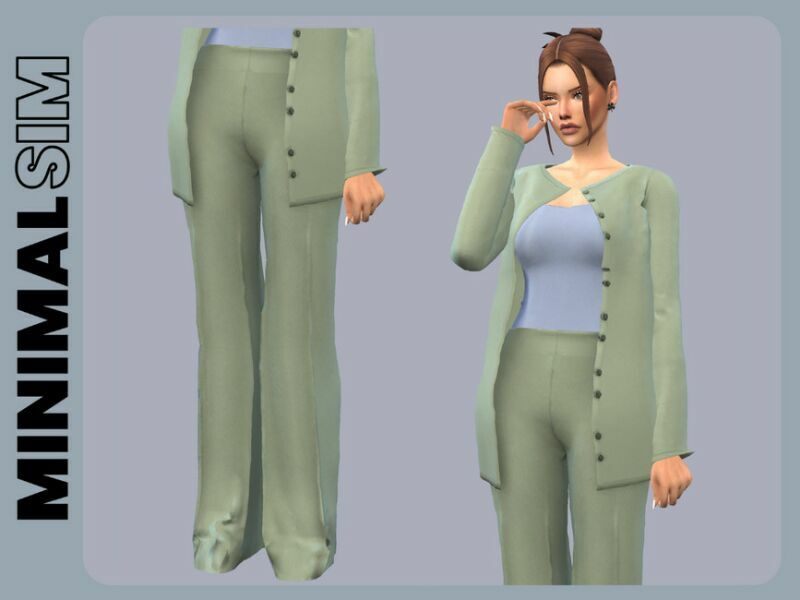 Minimalsim Paulet Outfit By Couquett 2 sims 4 cc minimalsim paulet outfit by couquett 2