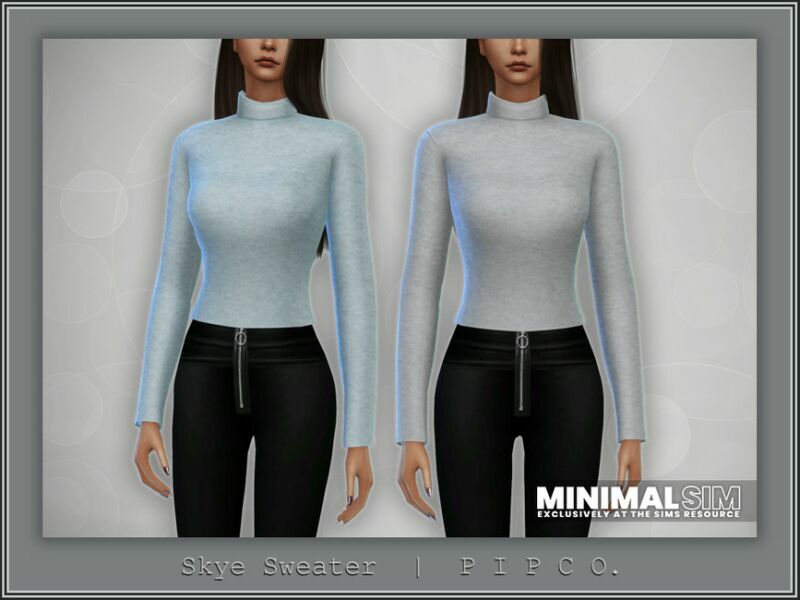 Minimalsim – Skye Sweater. By Pipco 1 Minimalsim – Skye Sweater. By Pipco Sims 4 CC