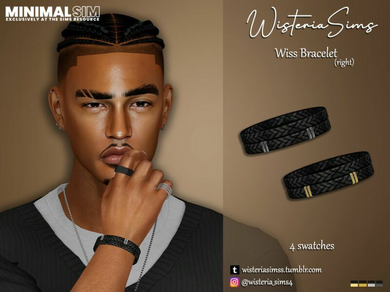 Minimalsim Wiss Bracelet By Wisteriasims 1 Minimalsim Wiss Bracelet By Wisteriasims Sims 4 CC