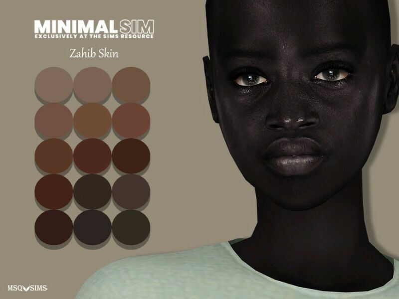 Minimalsim – Zahib Skin By Msqsims 2 sims 4 cc minimalsim zahib skin by msqsims 2