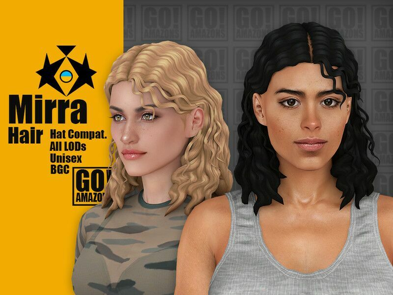 Mirra Hair By Goamazons 1 Mirra Hair By Goamazons Sims 4 CC