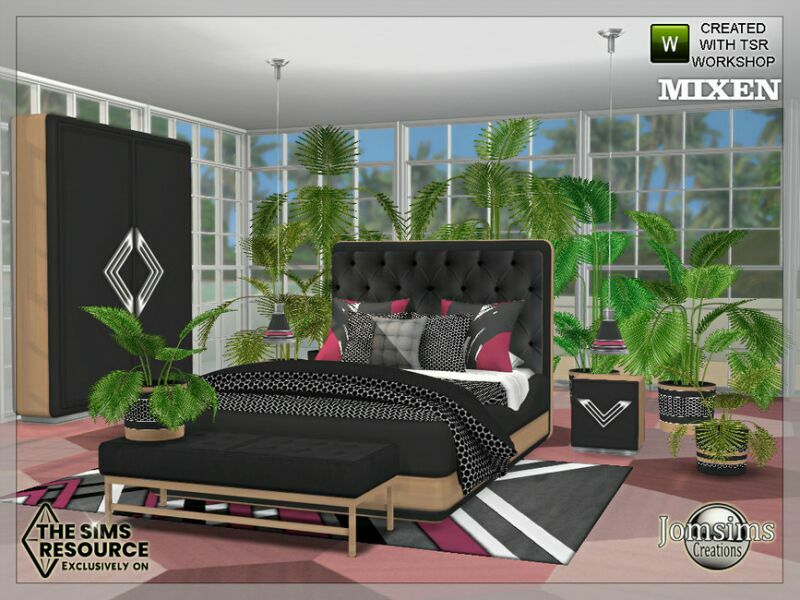 Mixen Bedroom By Jomsims 1 Mixen Bedroom By Jomsims Sims 4 CC