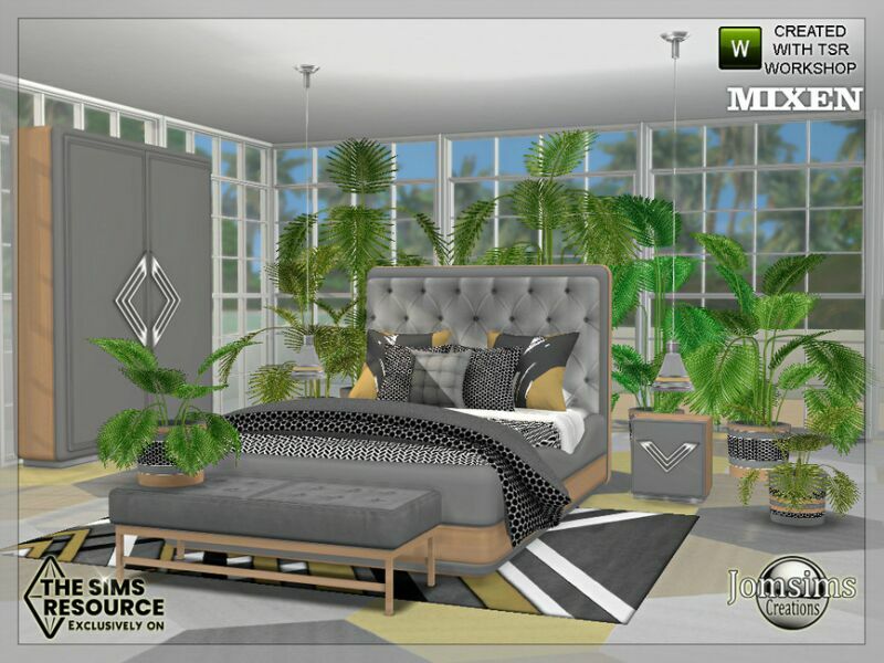 Mixen Bedroom By Jomsims 5 sims 4 cc mixen bedroom by jomsims 3
