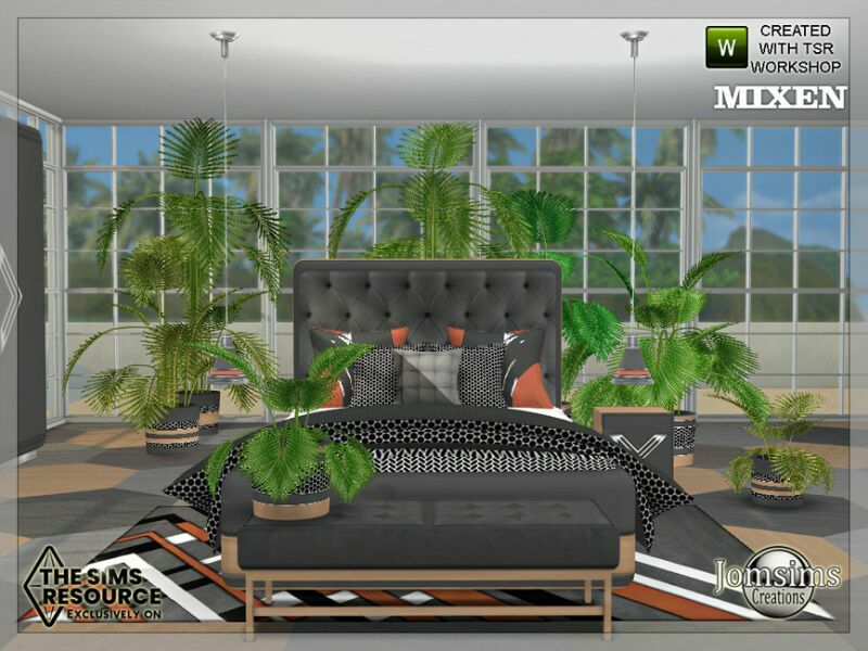 Mixen Bedroom By Jomsims 2 sims 4 cc mixen bedroom by jomsims 7