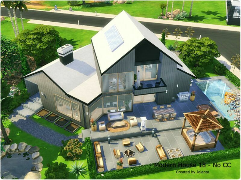 Modern House 18 – NO CC By Jolanta 7 sims 4 cc modern house 18 no cc by jolanta 2