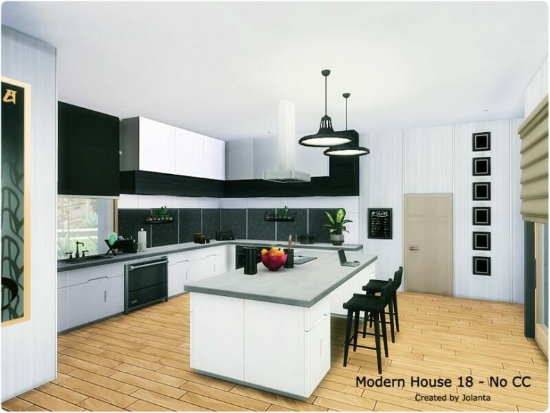Modern House 18 – NO CC By Jolanta 6 sims 4 cc modern house 18 no cc by jolanta 3