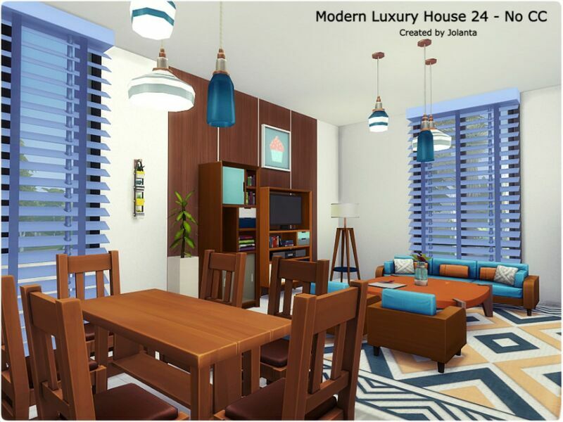 sims 4 cc modern luxury house 24 no cc by jolanta 6