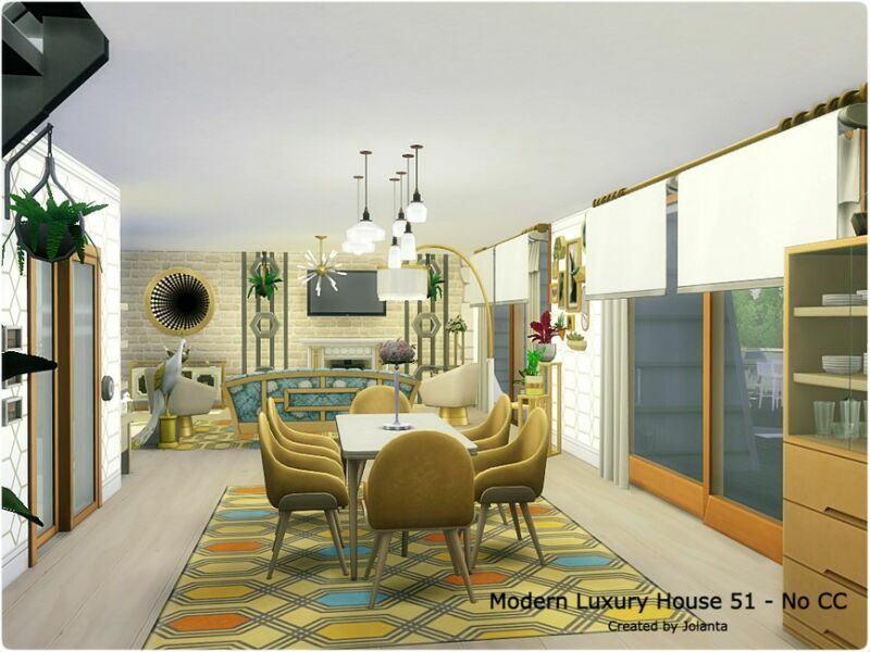 Modern Luxury House 51 – NO CC By Jolanta 7 sims 4 cc modern luxury house 51 no cc by jolanta 3