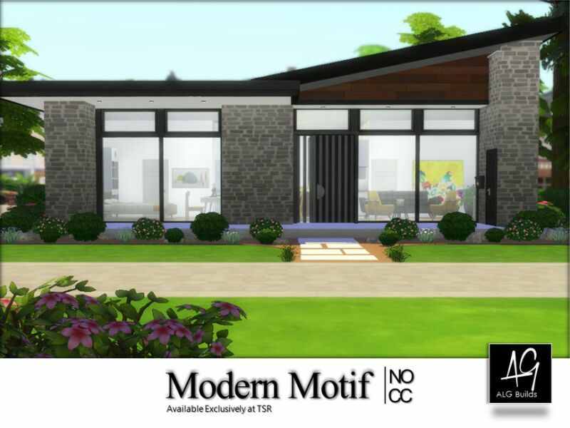 Modern Motif By Algbuilds 1 Modern Motif By Algbuilds Sims 4 CC