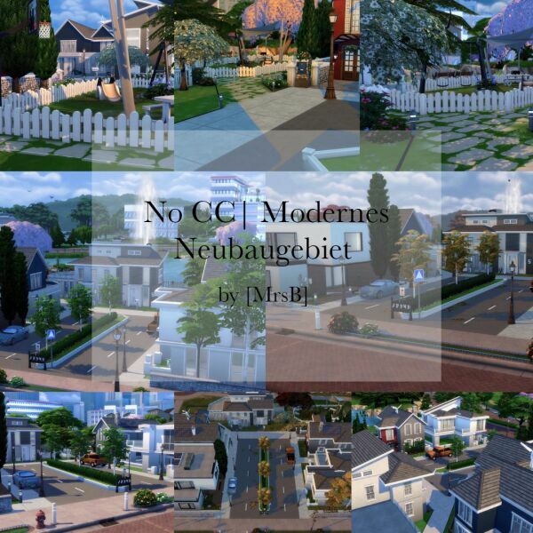 Modernes Neubaugebiet |CC Free By Mrsbarbiex3 1 Modernes Neubaugebiet |CC Free By Mrsbarbiex3 Sims 4 CC