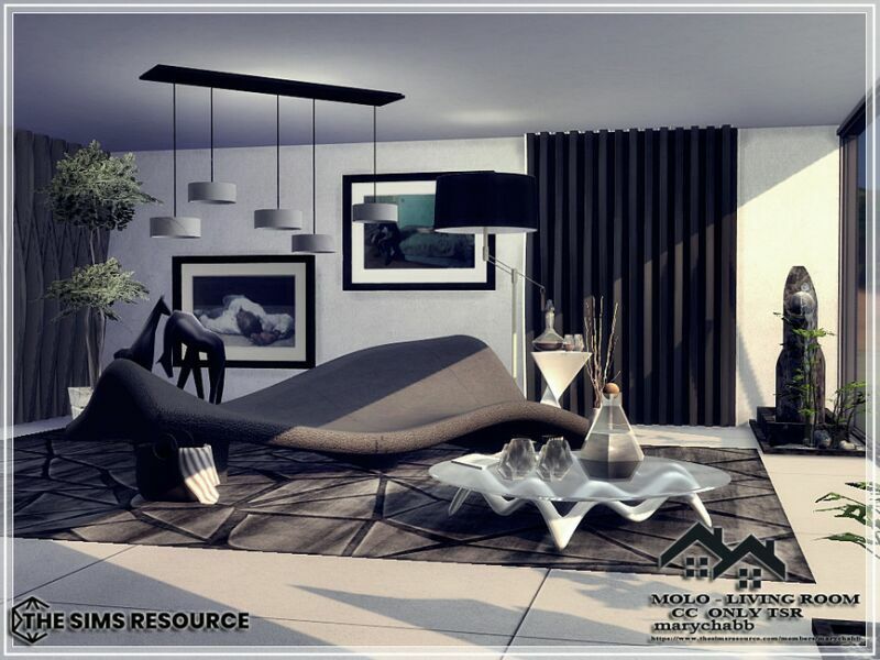 Molo – Living Room – CC Only TSR By Marychabb 1 Molo – Living Room – CC Only TSR By Marychabb Sims 4 CC