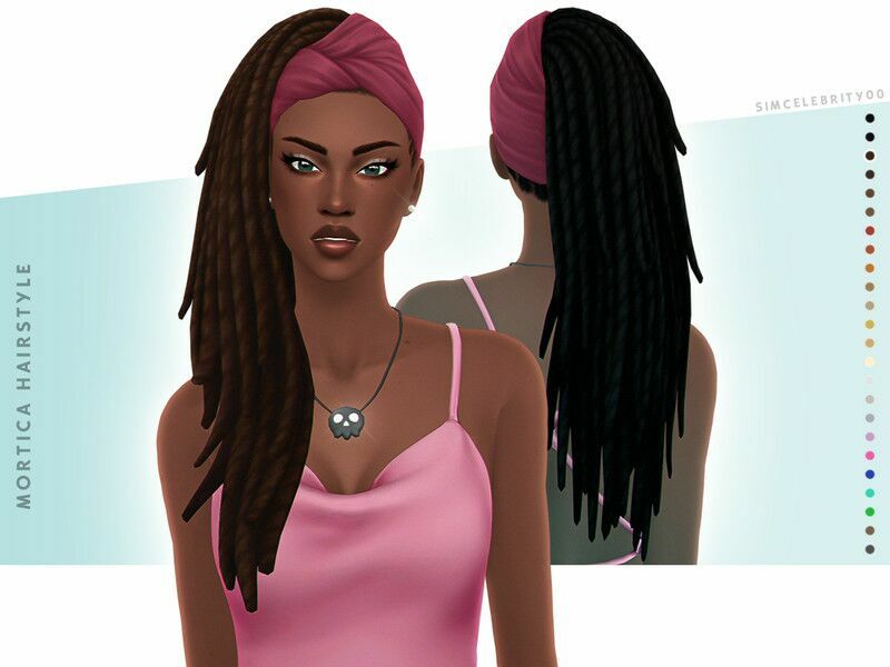 Mortica Hairstyle By Simcelebrity00 1 Mortica Hairstyle By Simcelebrity00 Sims 4 CC