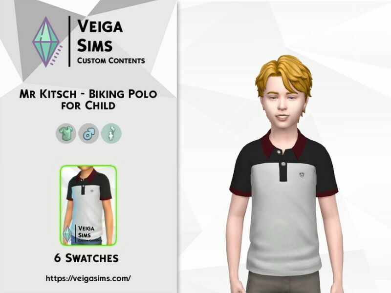 MR. Kitsch – Biking Polo For Child 1 MR. Kitsch – Biking Polo For Child Sims 4 CC