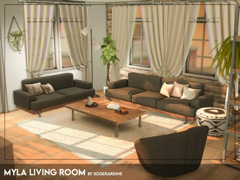 Myla Living Room (TSR Only CC) By Xogerardine 1 Myla Living Room (TSR Only CC) By Xogerardine Sims 4 CC