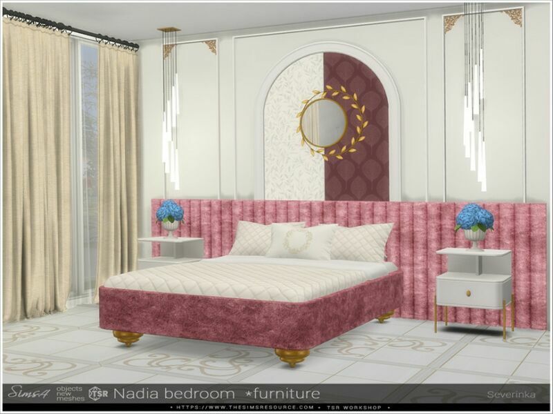 Nadia Bedroom Furniture By Severinka_ 4 sims 4 cc nadia bedroom furniture by severinka 2