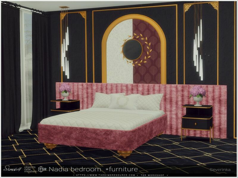 Nadia Bedroom Furniture By Severinka_ 2 sims 4 cc nadia bedroom furniture by severinka 4