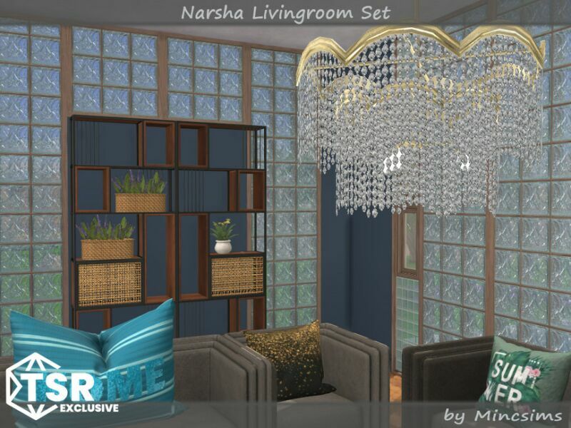 Narsha Livingroom SET By Mincsims 6 sims 4 cc narsha livingroom set by mincsims 4