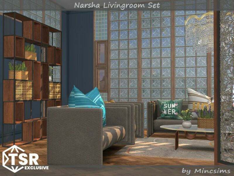 Narsha Livingroom SET By Mincsims 3 sims 4 cc narsha livingroom set by mincsims 6