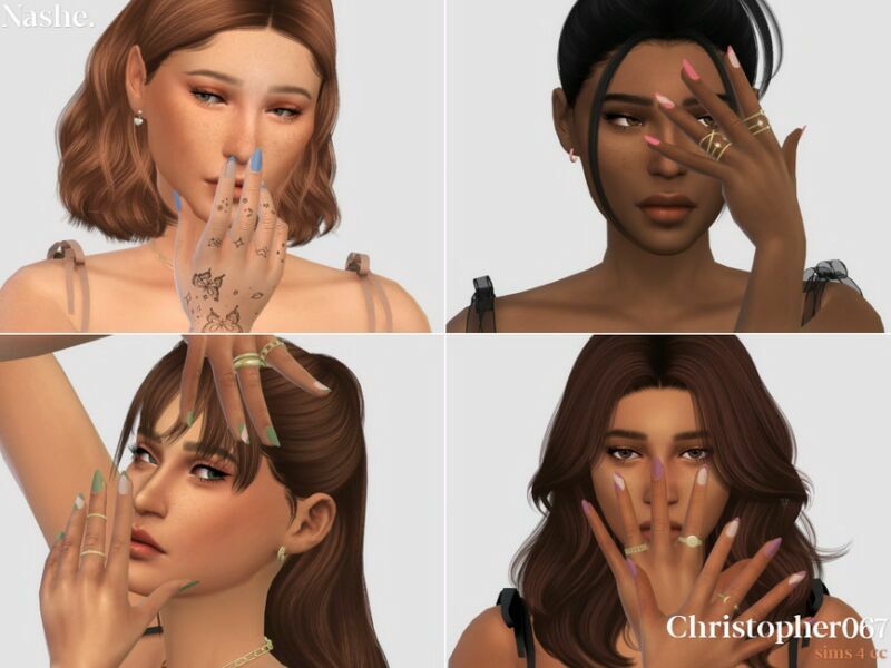 Nashe Nails By Christopher067 3 sims 4 cc nashe nails by christopher067 2