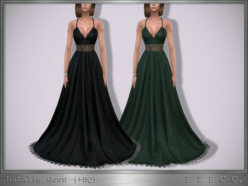 Natalie Gown. By Pipco 1 Natalie Gown. By Pipco Sims 4 CC