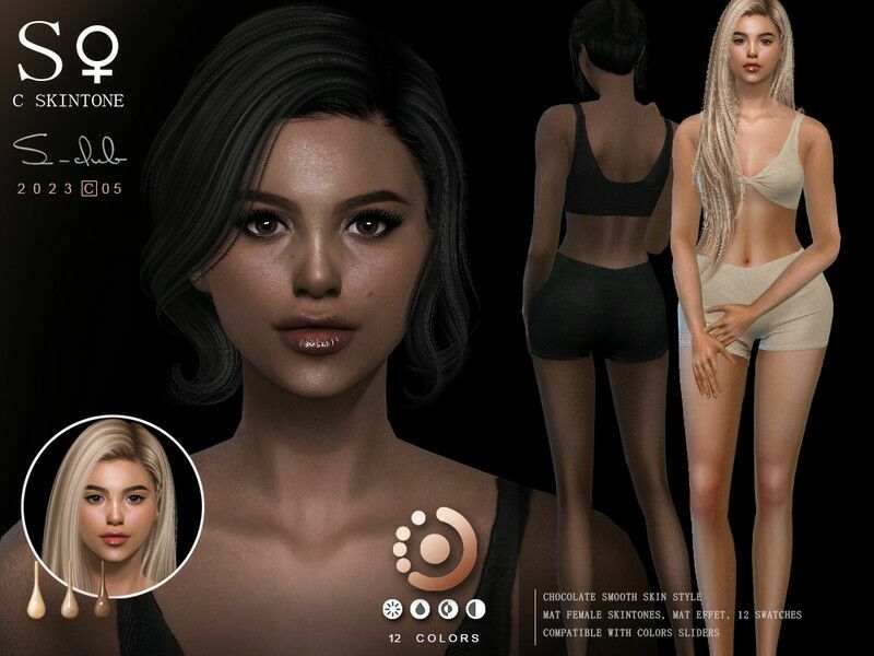 “Nature Female Skintones 0523 By S-Club For Sims 4” 1 “Nature Female Skintones 0523 By S-Club For Sims 4” Sims 4 CC