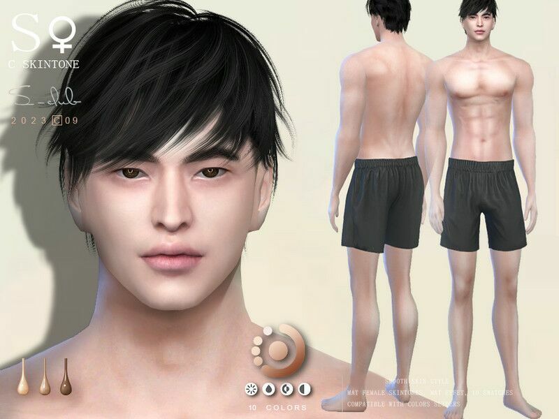 Naturel Muscle Male Skintone 0923 By S-Club 1 Naturel Muscle Male Skintone 0923 By S-Club Sims 4 CC