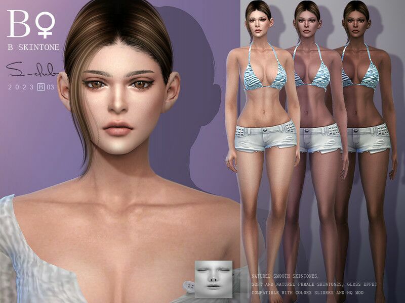 Naturel Overlay Women Skintone… By S-Club 1 Naturel Overlay Women Skintone… By S-Club Sims 4 CC