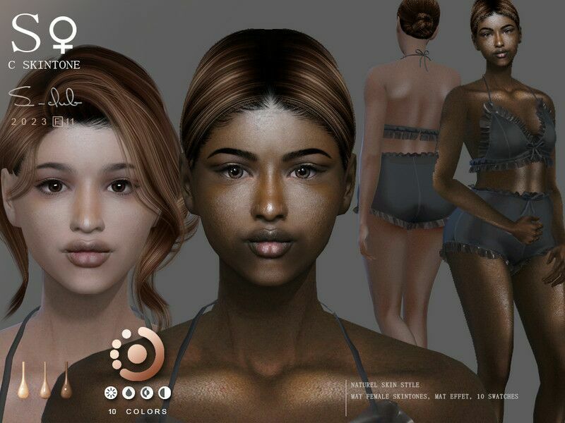 Naturel Skintones For Female 1 Naturel Skintones For Female Sims 4 CC