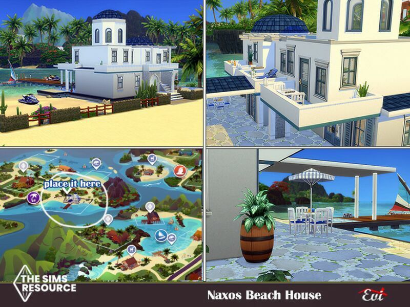 Naxos Beace House_No CC By EVI 4 sims 4 cc naxos beace house no cc by evi 5