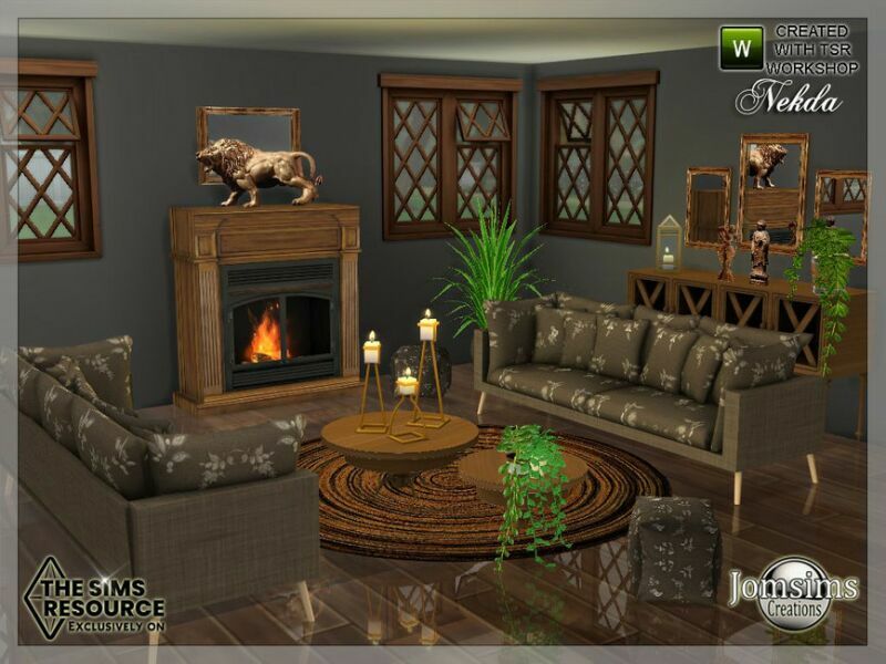Nekda Livingroom By Jomsims 1 Nekda Livingroom By Jomsims Sims 4 CC