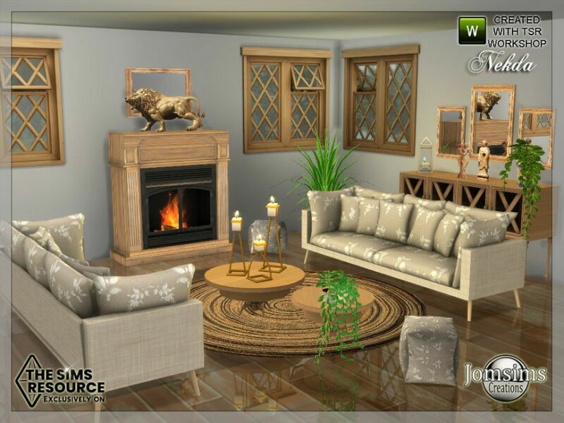 Nekda Livingroom By Jomsims 6 sims 4 cc nekda livingroom by jomsims 3