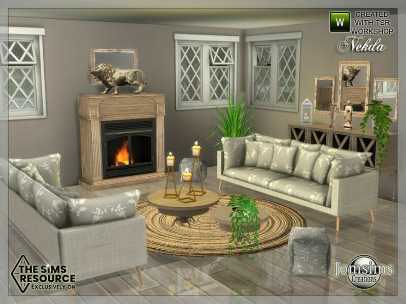 Nekda Livingroom By Jomsims 5 sims 4 cc nekda livingroom by jomsims 4