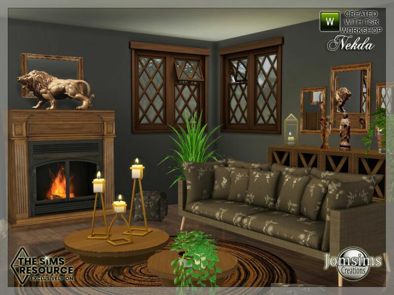Nekda Livingroom By Jomsims 3 sims 4 cc nekda livingroom by jomsims 5