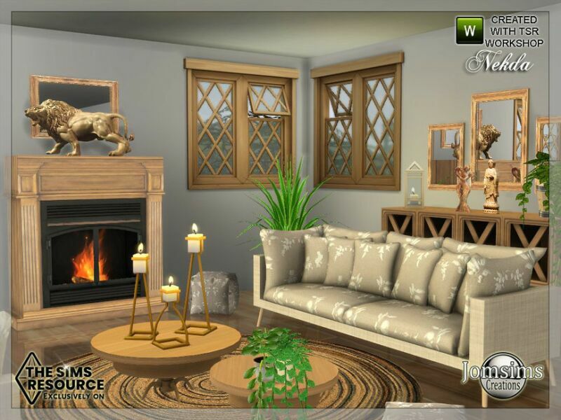 Nekda Livingroom By Jomsims 2 sims 4 cc nekda livingroom by jomsims 7