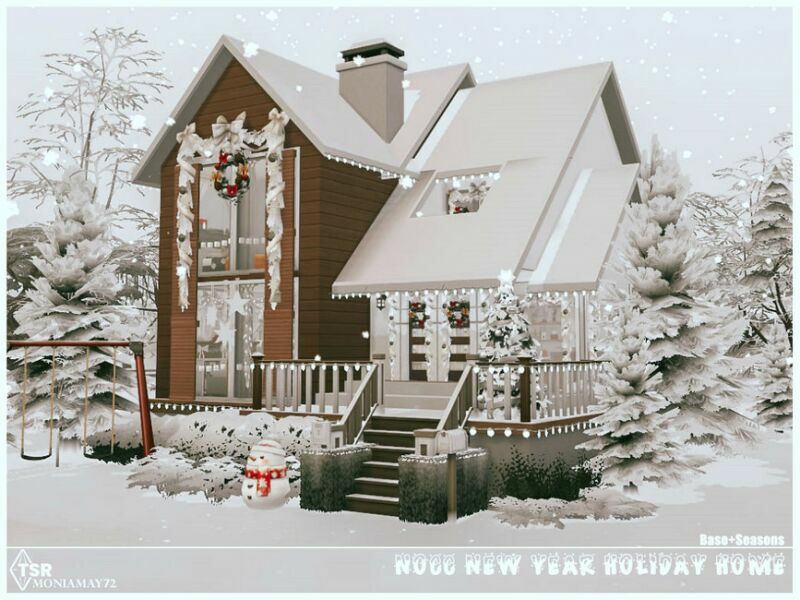 NEW Year Holiday Home NO CC By Moniamay72 6 sims 4 cc new year holiday home no cc by moniamay72 2
