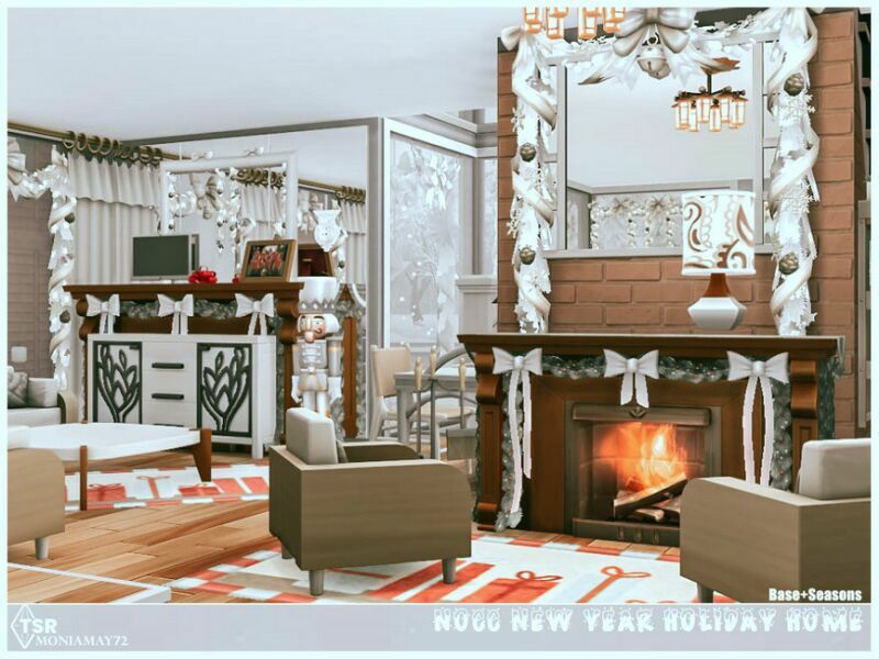 NEW Year Holiday Home NO CC By Moniamay72 5 sims 4 cc new year holiday home no cc by moniamay72 4