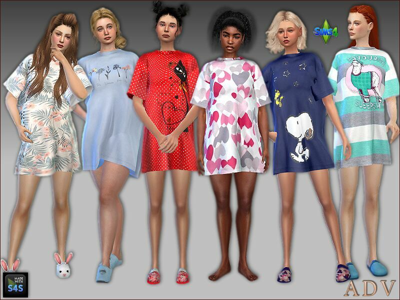 Nightwear For Teens And Young Adults 1 Nightwear For Teens And Young Adults Sims 4 CC