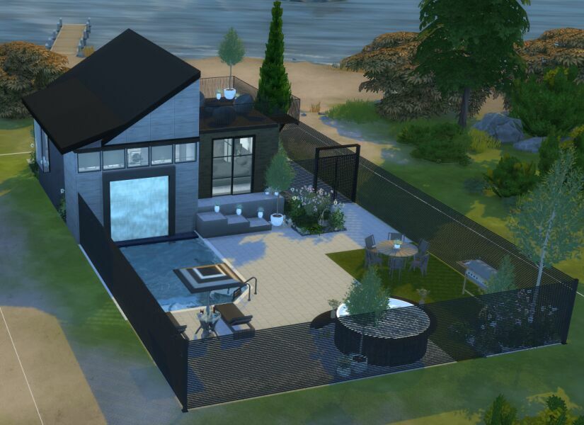 Nomad Modern Home 3 sims 4 cc nomad modern home 2