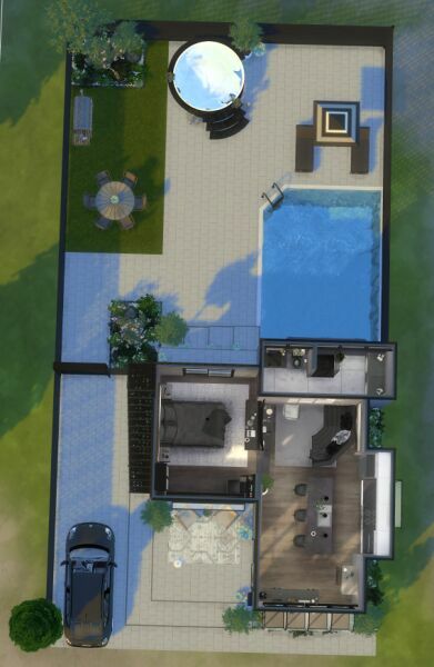 Nomad Modern Home 2 sims 4 cc nomad modern home 3