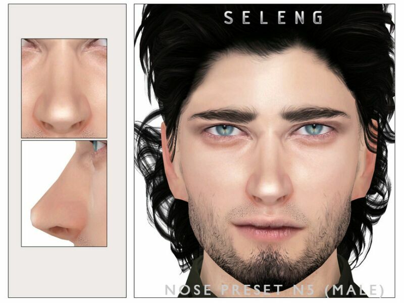 Nose Preset N5 (Male) By Seleng 1 Nose Preset N5 (Male) By Seleng Sims 4 CC