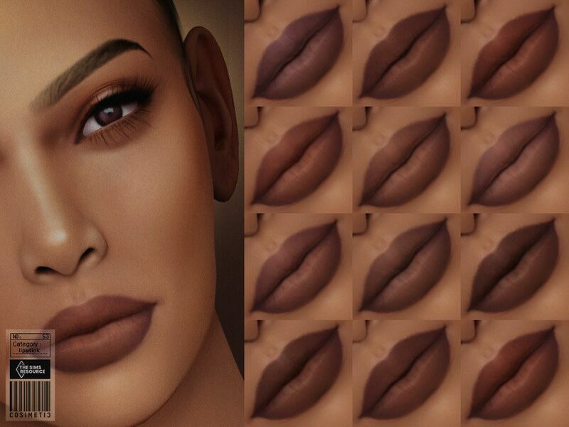 Nude Lipstick | N53 By Cosimetic 1 Nude Lipstick | N53 By Cosimetic Sims 4 CC