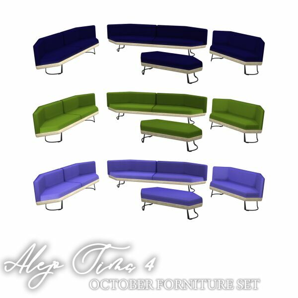 October Furniture SET 2 sims 4 cc october furniture set 3