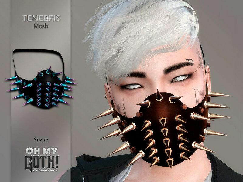 OH MY Goth! Tenebris Mask By Suzue 1 OH MY Goth! Tenebris Mask By Suzue Sims 4 CC