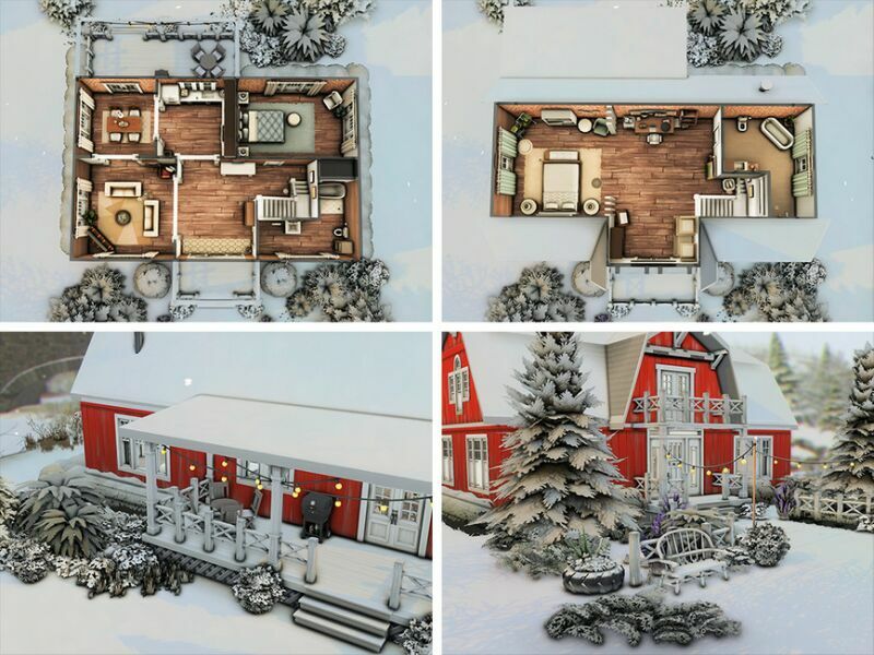 OLD RED Barn (NO CC) By Xogerardine 2 sims 4 cc old red barn no cc by xogerardine 5