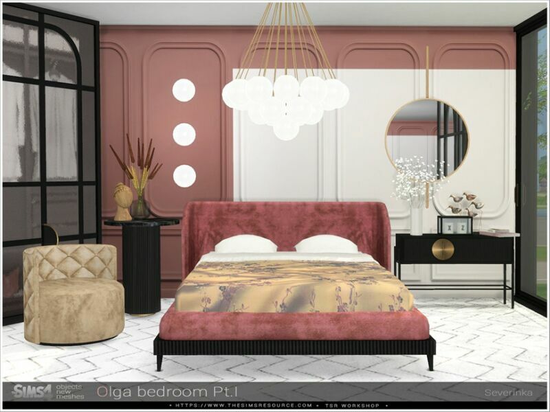 Olga Bedroom PT.I By Severinka_ 1 Olga Bedroom PT.I By Severinka_ Sims 4 CC
