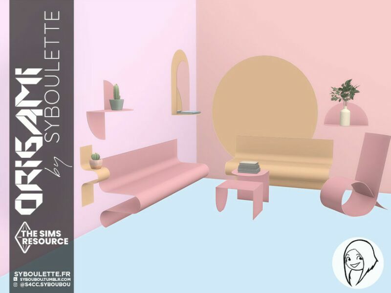 Origami SET – Part 1 By Syboubou 5 sims 4 cc origami set part 1 by syboubou 2
